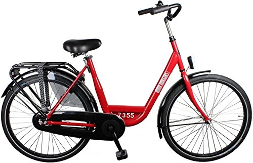 Comfort Bike : stadsfiets 26 Inch 48 cm Woman 3SP Coaster Brake Red