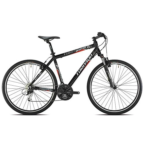 Comfort Bike : TORPADO Trekking T820 Sportage Cross 28'' Black 3x8 Vel - Size 48 (Trekking)