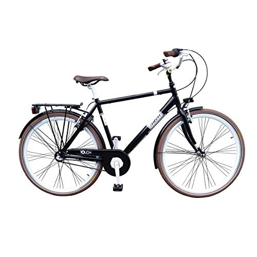Comfort Bike : Touch 28 Inch 50 cm Men 3SP Rim Brakes Black