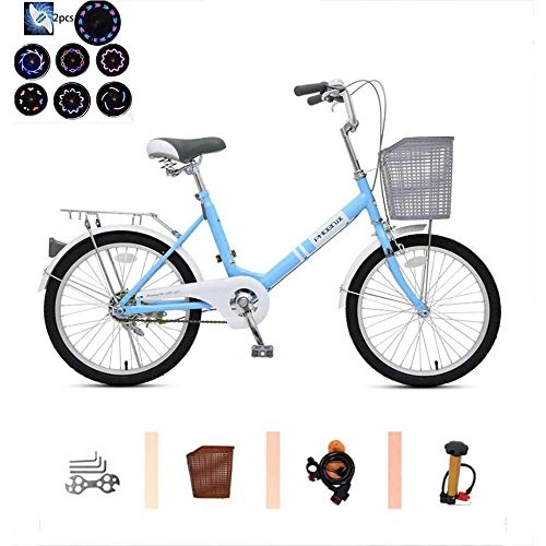 Comfort Bike : TRGCJGH Bicycle 20-inch City Bicycle Lightweight Commuter Male And Female Student Retro Lady Bike Adult Single Speed, B-20inches
