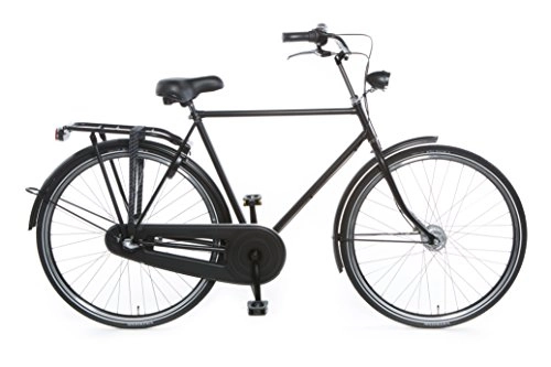 Comfort Bike : Tulipbikes, classic Dutch bike "Tulip 3", matt black, 3 speed Shimano, framesize 57cm