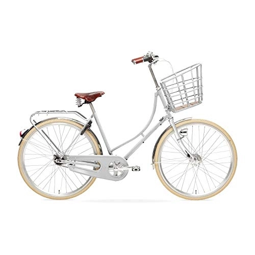 Comfort Bike : Velorbis Kopenhagen Fusion Bike for Women, 20" Step-Thru Frame with 7 speeds (Silver Chrome, 50 cm / 7 Speed)