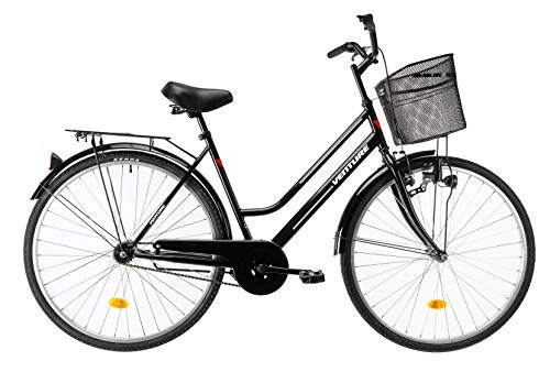 Comfort Bike : Venture 2818 stadsfiets 28 Inch 50 cm Woman Coaster Brake Black