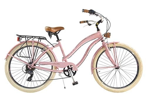Comfort Bike : Via Veneto by Canellini Bicycle Bike Citybike CTB Woman Vintage American Cruiser Retro Via Veneto Aluminium Rose