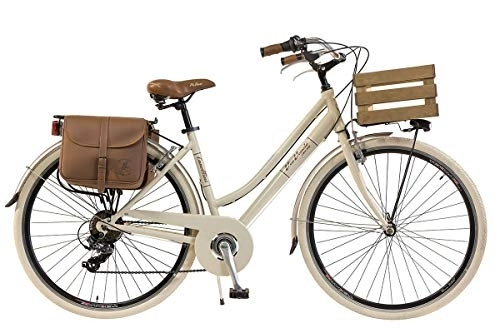 Comfort Bike : Via Veneto by Canellini Bike Bicycle Citybike CTB Woman Vintage Retro Via Veneto Aluminium Beige with wood case