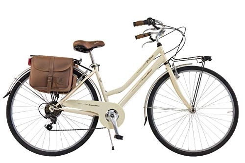 Comfort Bike : Via Veneto By Canellini Bike Bicycle Citybike CTB Woman Vintage Retro Via Veneto Steel (Beige, 46)