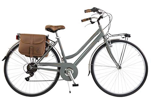 Comfort Bike : Via Veneto By Canellini Bike Bicycle Citybike CTB Woman Vintage Retro Via Veneto Steel (Grey, 46)