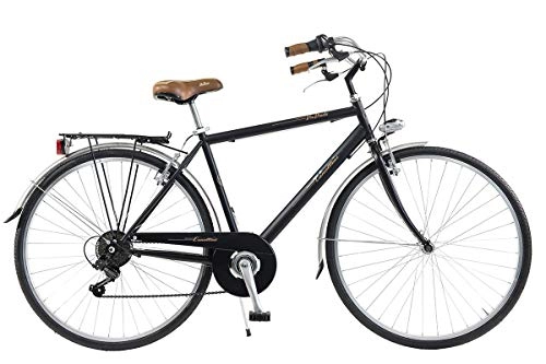 Comfort Bike : Via Veneto by Canellini Bike Comfort Bicycle Citybike CTB Man Vintage Retro Via Veneto Steel (50, Black)
