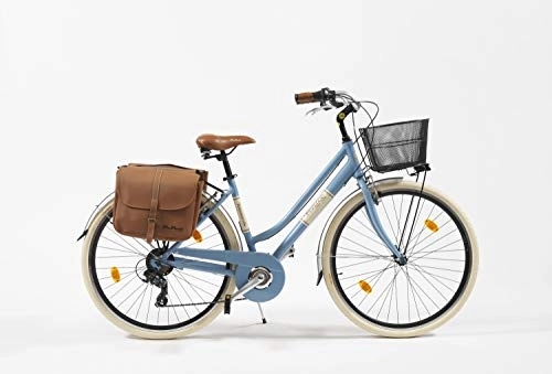 Comfort Bike : Via Veneto City Aluminium Bike - I LOVE ITALY - 28 Inch 605 Lady Blue
