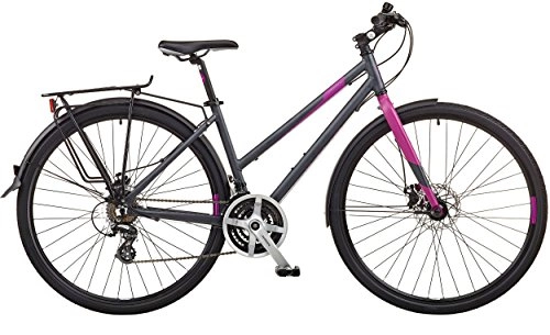 Comfort Bike : Viking 2018 Urban-X Ladies 700C 21sp Aluminium 17" Frame Trekking Bike