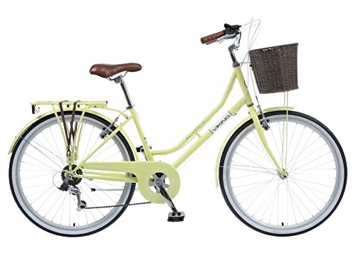 Comfort Bike : Viking Belgravia Yellow 18" Ladies' Heritage Bike