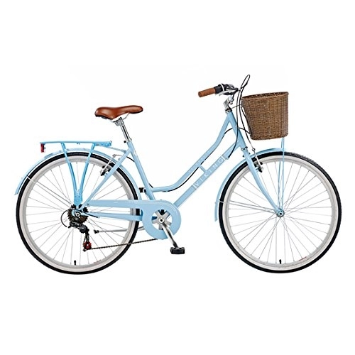 Comfort Bike : Viking Women's Belgravia 26 Inch Wheel Heritage Bike-Blue, 16 Inch