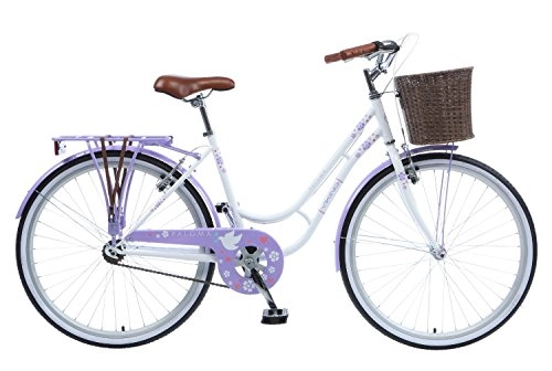Comfort Bike : Viking Women's Paloma Bike, White / Lilac, Medium