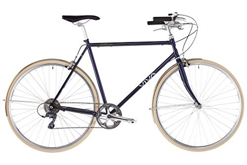 Comfort Bike : Viva Bikes Bellissimo blue Frame size 58cm 2020 City Bike