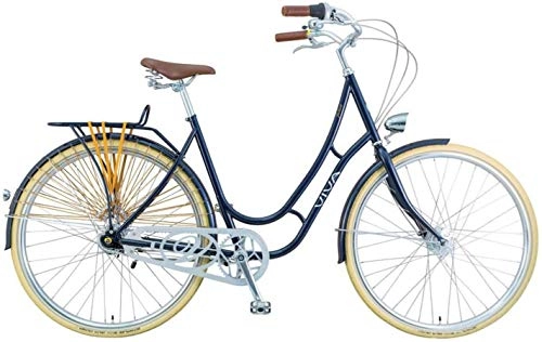 Comfort Bike : Viva Bikes Juliett Classic Women dark blue Frame Size 52cm 2019 City Bike