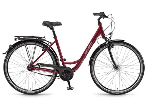Comfort Bike : Winora Hollywood Women's Bicycle 28 Inches 7 V Red Size 45 2018 (City) / Bycicle Hollywood Woman 28 Inches 7s Red Size 45 2018 (City)