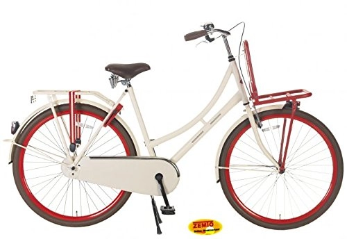 Comfort Bike : Women Holland Wheel 28Inch Poza Carry Cream / Red