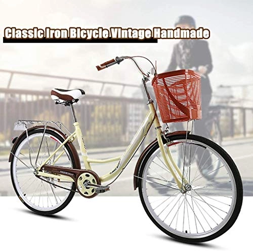 Cruiser Bike : 24Inches Unisex Cruiser Bike Adult Beach Cruiser Bike, Medium Steel Step-Over Frames, 6-Speed Drivetrains Alluminum Frame, Drivetrain