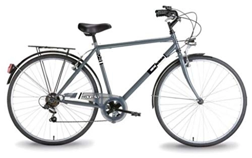Cruiser Bike : Aurelia Trekking 28 Inch 49 cm Men 6SP Rim Brakes Grey