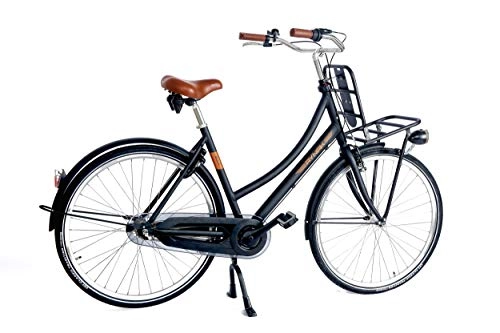 Cruiser Bike : Aynak Elly transportfiets 28 Inch 53 cm Woman 3SP Coaster Brake Black