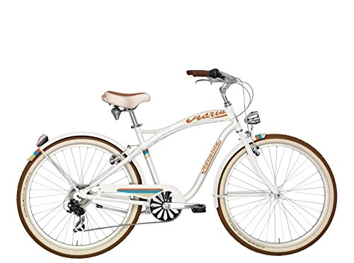 Cruiser Bike : Cruiser Bike Cicli Adriatica Cruiser Alu man aluminum frame 6 speed (White)