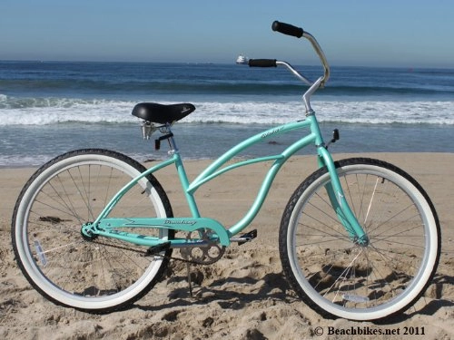 Cruiser Bike : Firmstrong Urban Lady 24" Single Speed, Mint Green - Women's 24" Beach Cruiser Bike