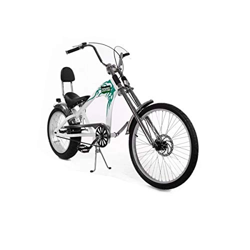 Cruiser Bike : MUZIWENJU Bicycle, City Commuter Bike, 20 Inches, Cool Design, Comfortable Ride (Color : White, Size : 20 Inches)
