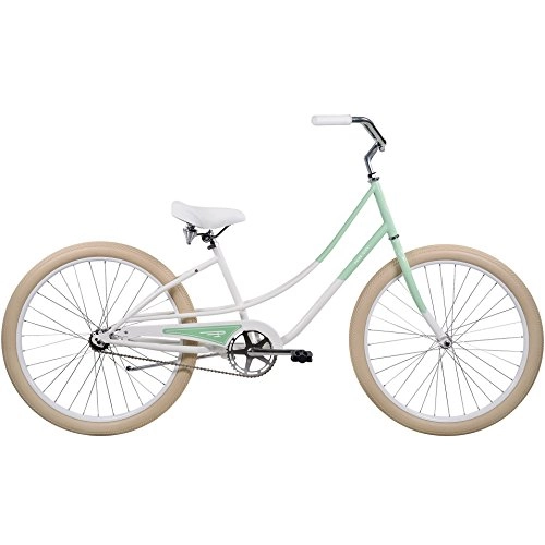 Cruiser Bike : Pure City Women's 1-Speed Cruiser Bicycle, 26" Wheels / 15.5" Frame, Sydney Mint / White / Cream