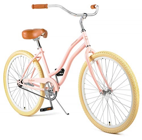 Cruiser Bike : Retrospec Chatham Women's Beach Cruiser, Blush Pink, 16inch / One Size