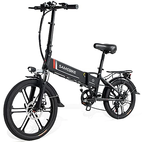 Electric Bike : 【UK Next Working Day Delivery】SAMEBIKE 20LVXD30-II 250W Motor 25km / h 12.5AH 20 Inch Folding Electric Bike (Black)