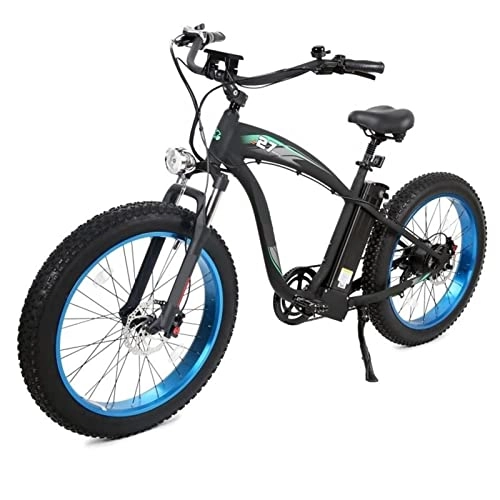 Electric Bike : 1000w Electric Bike for Adults Electric Bicycle 26 Inch Fat Tire E-Bike with 48v 13ah Lithium Battery 7 Speed Electric Bike