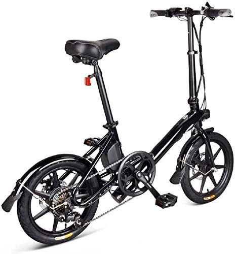 Electric Bike : 14 Inch Folding Electric Bicycle, Foldable Electric Bike, Electric Folding Bike Foldable Bicycle Safe Adjustable Portable for Cycling, 250W, 25Km / H Max Speed, 120Kg Payload Friendly note: First, in order