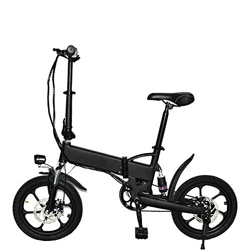 Electric Bike : 16" Lightweight Electric Bikes for Adults, 250W 36V 7.8Ah Removable Lithium Battery, City Bicycle Max Speed with 3 Riding Modes