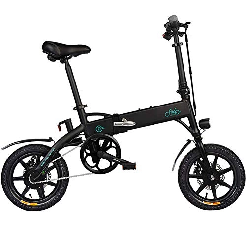 Electric Bike : 18 '' Electric Bicycle Folding Electric Bike Ebike, with 36V 10.4Ah Removable Lithium-Ion Battery, 250W Motor and Professional 8 modes, Black