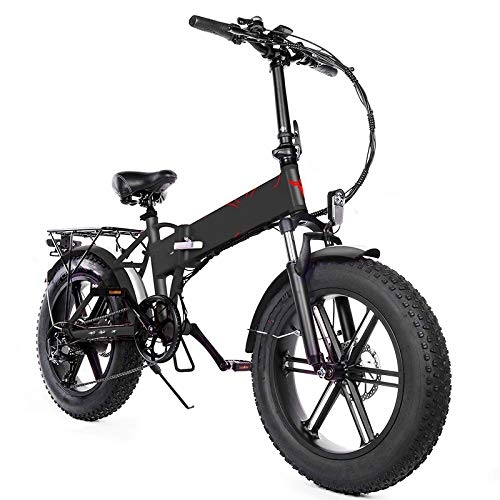 Electric Bike : 20 * 4.0inch Folding Powerful Electric Bicycle, 500w 48v12.5a Battery Mountain Bike Cycling Snow Bike, for Adult and Youth Entertainment