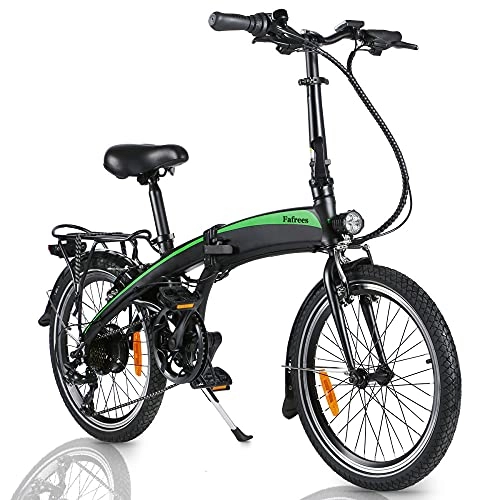 Electric Bike : 20" Electric Mountain Bike E-Bike, 350W Motor, 48V 10.4Ah Removable Li-ION Battery, with Shimano 21 Speed Transmission Gears for Outdoor Travel [EU Warehouse], black
