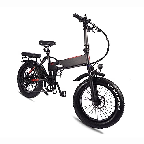 Electric Bike : 20” Electric Mountain Bike, Folding Electric Bike Ebike, 48V 13.6AH Removable Battery 750W Motor, Suitable for Travel and Daily Commuting