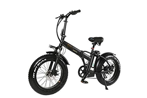 Electric Bike : 20inch electric snow bicycle 48v*15ah lithium Folding electric bicycle 500w rear wheel motor fat ebike max speed 42km / h mountain bike smart LCD display CE certification
