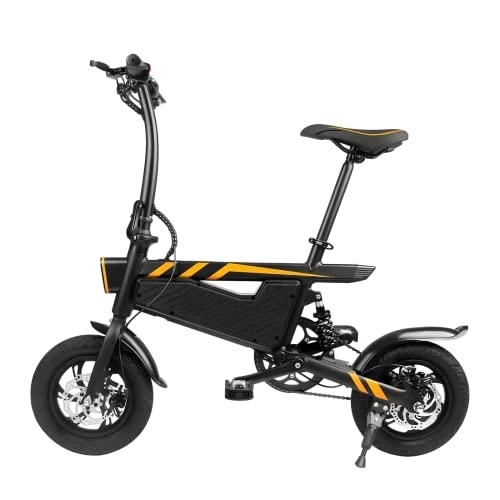 Electric Bike : 250W Electric Bike, 48V, 12”, Commuting for Adults, Easy Folding City Bike with Brushless Motor.