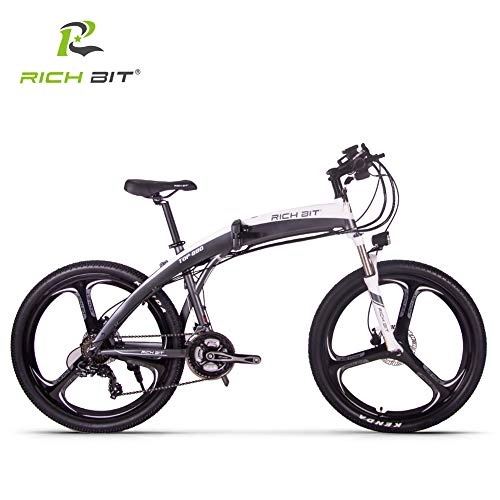 Electric Bike : 26' Electric Bike, electric folding mountain bike, E-bike Citybike Commuter bike with 36V Removable Lithium Battery Charging, Electric bike Shimano 21 Speed Gear and three Working Modes (white)