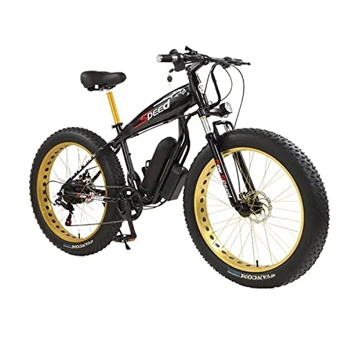 Electric Bike : 26'' Electric Bikes for Adults, Fat Tire Mountain Bike with LCD Display, 5-Speed ​​Electric Mountain Bike, Range Up to 50 Kilometers