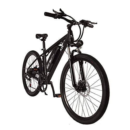 Electric Bike : 26 Inch ADO Electric Bicycle Shimano 7 speed Transmission System 350W Power rate Motor with 380 r / Min speed Front fork and addle tube double Shock-absorption 886 Type HD LCD Display