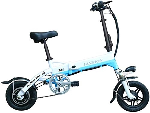 Electric Bike : 3 wheel bikes for adults, Electric Bike, Electric Bike Foldable Electric Bike with 250W Motor, 36V 6Ah Battery Smart Display Dual Disc Brake And Three Working Modes (Color : Blue)