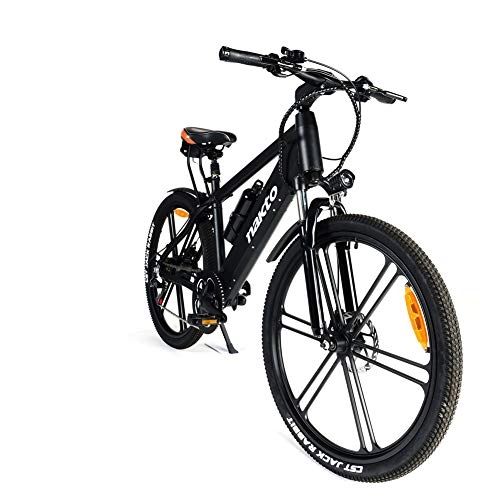 Electric Bike : 350W Fat Electric Bike 48V Mens Mountain E bike 21 Speeds 26 inch Fat Tire Road Bicycle Snow Bike Pedals with Hydraulic Disc Brakes and Full Suspension Fork (Removable Lithium Battery)