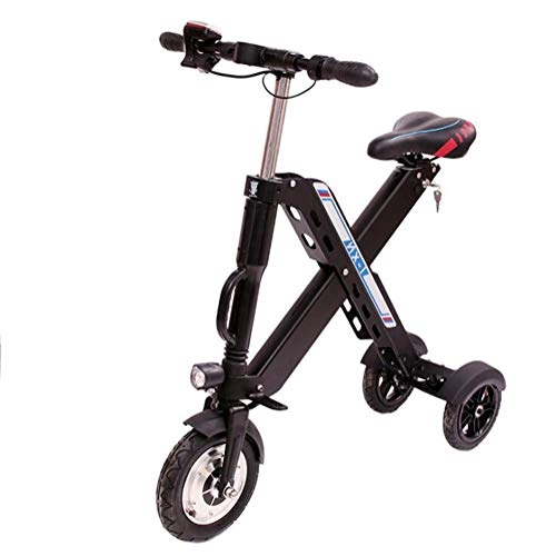 Electric Bike : 350W Portable Electric Bike / Bicycle with Foldable Pedal and Fat Tire Power Assist Aluminum Frame, Max Speed Up to 25km / h with 50 km Range, Black