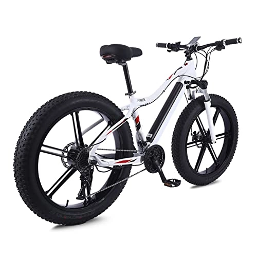 Electric Bike : 750W Electric Bike for Adults 264.0 Inch Fat Tire Electric Mountain Bicycle 48V 10.4A E Bike 27 Speed Snow EBike