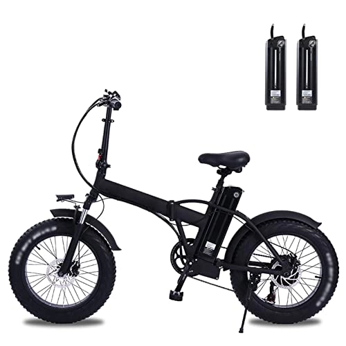 Electric Bike : 800W / 500W Mountain Electric Bike Foldable for Adults 20 Inch Fat Tire Electric Bicycle 48V 12.8Ah Lithium Battery Electric Beach Bike 45km / H