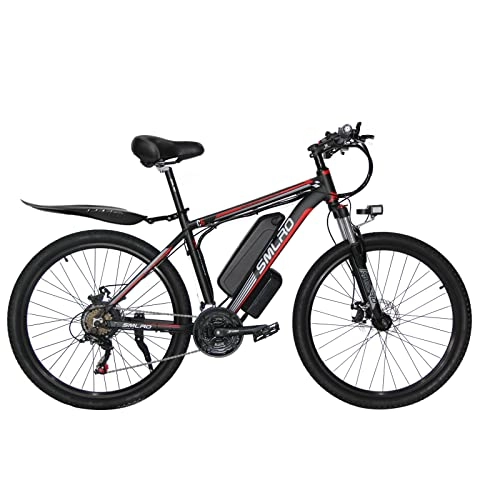Electric Bike : AA100 26 inchAdultmen's and women's electric bike electric mountain bike, 48V13A lithium battery / 1000W motor / suitable for men and women outdoor riding pedal-assisted electric bike