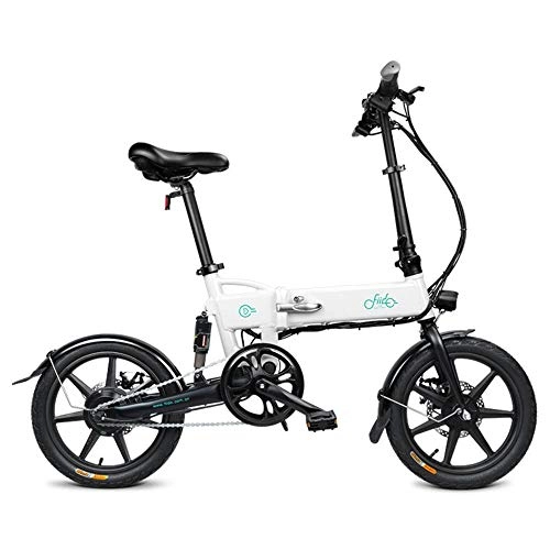 Electric Bike : ACGAM FIIDO D2 Folding Electric Moped Bike Three Riding Modes 16 Inch Tires 250W Motor 25km / h 7.8Ah Lithium Battery-White