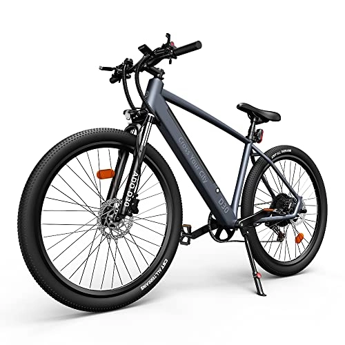 Electric Bike : ADO D30 250W Electric Bicycle Removable Battery Shimano 11 speed Transmission System 27.5 Inch Electric Bike(Grey)